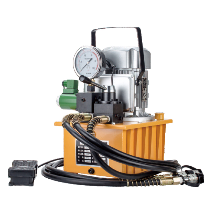 电动液压泵带压力表，交流电机，高流量动力单元，工业级，适用于汽车和建筑，DB075-D1S2型号