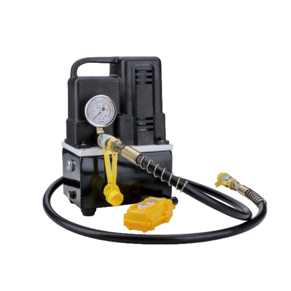 便携式高压电动液压泵，带压力表，重型工业级动力单元，附有软管，ZHQ-700型号