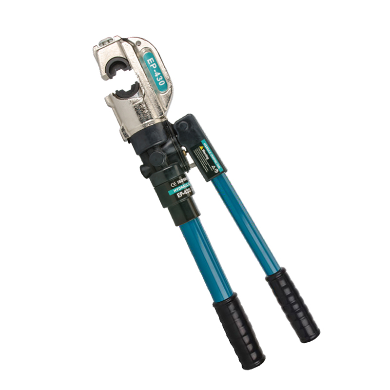 重型液压压接工具，高压手持电缆压接钳，带有舒适握把手柄，专业级电线连接器，适用于电工，EP-430型号