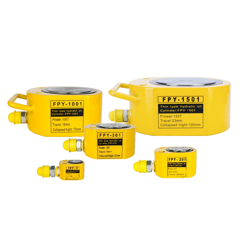 紧凑型扁平液压千斤顶，高强度合金，工业级起重解决方案，用于机械和建筑